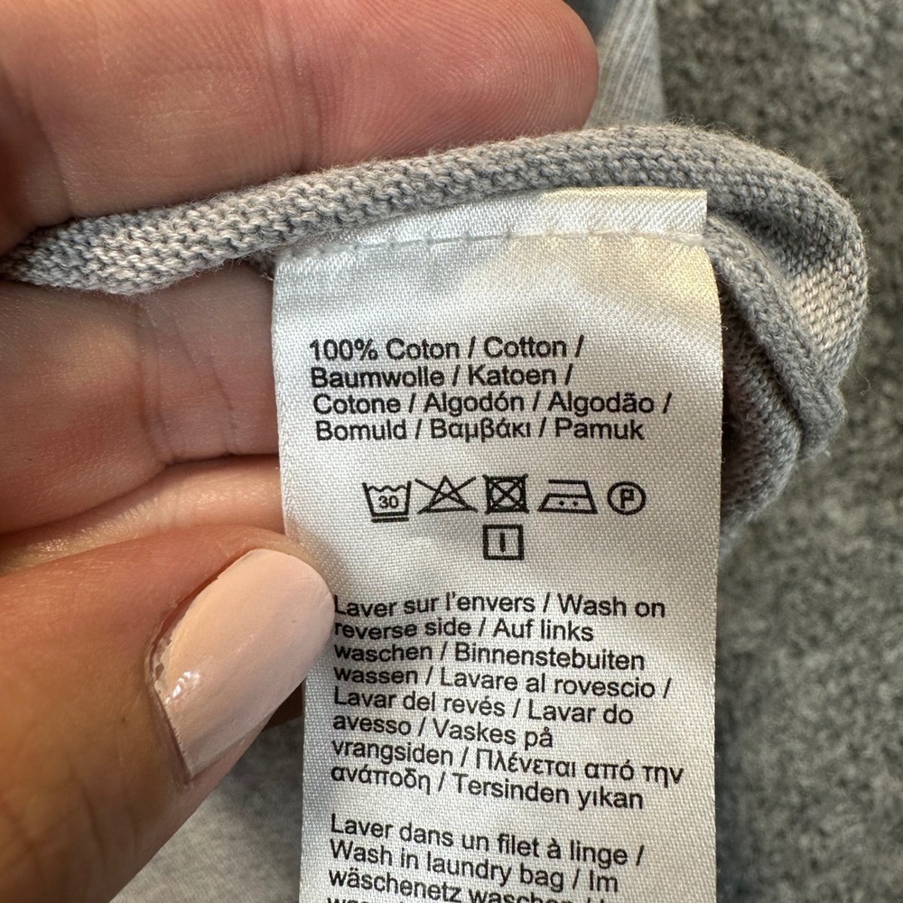 Lacoste Cardigan Sweater Mens XL Gray Classic Preppy V-Neck Button Up - Picture 9 of 13